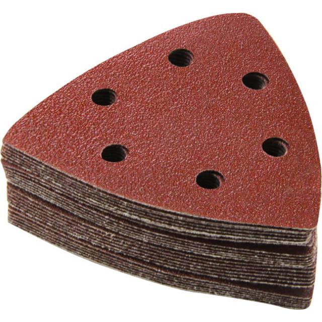 20PCS Sanding Sheets 90*90mm 6 Hole Triangle Sandpaper Aluminum Oxide Hook & Loop  Abrasive Sanding Disc For Wood Sanding