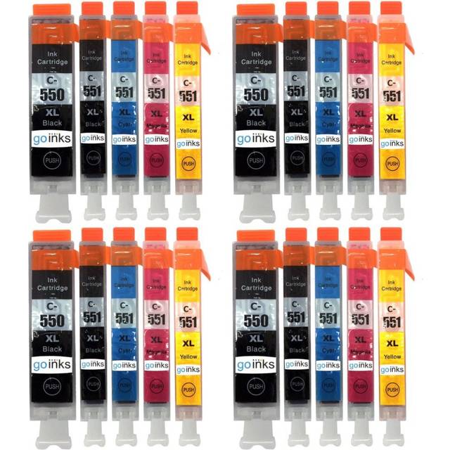 15 printer ink cartridges (5 set) for canon pixma ip8750, mg7150, mg6350, mg7500