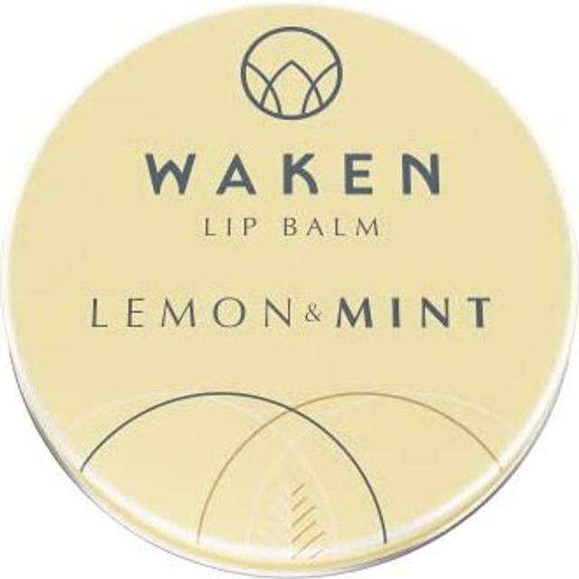 Waken, 15ml Rich & Nourishing Lip Balm, Mint With Lemon, Fresh & Zesty Natural Flavour, Vegan, Vitamin E, Shea Butter & Cocoa Butter, 100% Natural, No