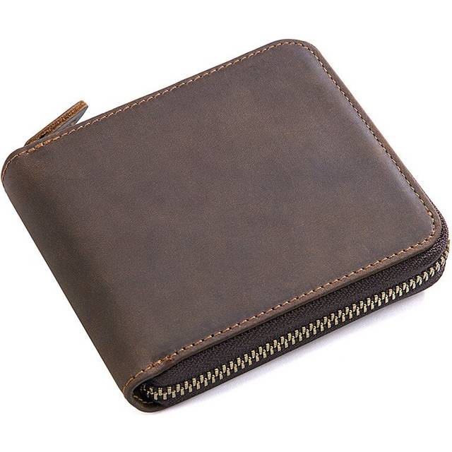 RFID Business Mens Wallets 100% Cow Leather Short Wallet High Male Cash Purses Clutch Boy Casual Wallets