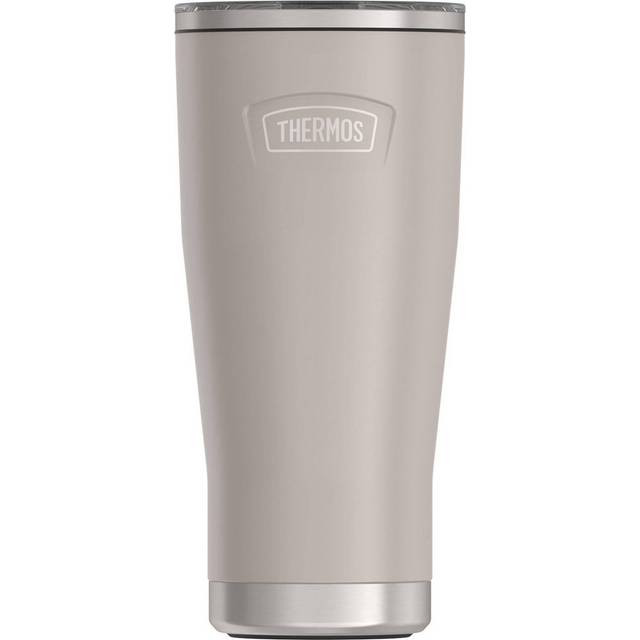 THERMOS ICON SERIES Stainless Steel Cold Tumbler with Slide Lock  24 Ounce  Sandstone