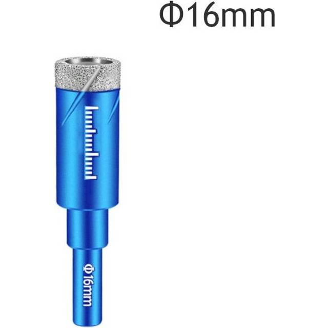 (14mm) 5Pcs 6-16mm Durable Diamond Coated Core Drill Bit Dry Drilling For Glass Marble Granite Quartz Porcelain Ceramics