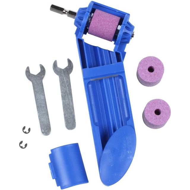 Drill Sharpener 2-12.5mm Portable Corundum Grinding Wheel Drill Polishing Grinder Grinding Wheel Sharpener Sharpener(Blue)