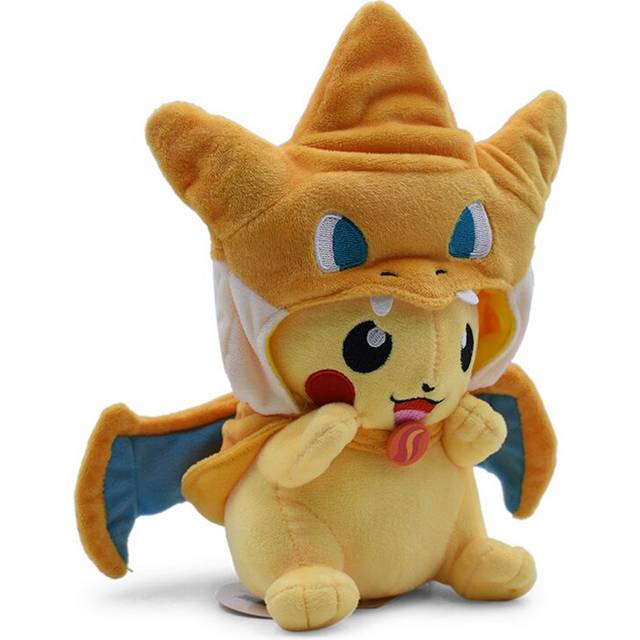 (Yellow Dragon - Opening) 23cm XY version of the fire-breathing dragon million blue yellow transformation transformation cap section cloak plush doll