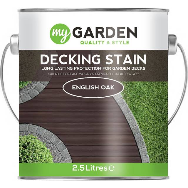 My Garden English Oak Decking Stain 2.5L - Brown
