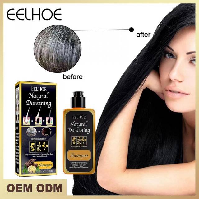 He Shou Wu Shampoo White To Black Hair Anti-dandruff, Anti-itch, Anti-fall Cleansing And Smoothing Shampoo 100ml Box