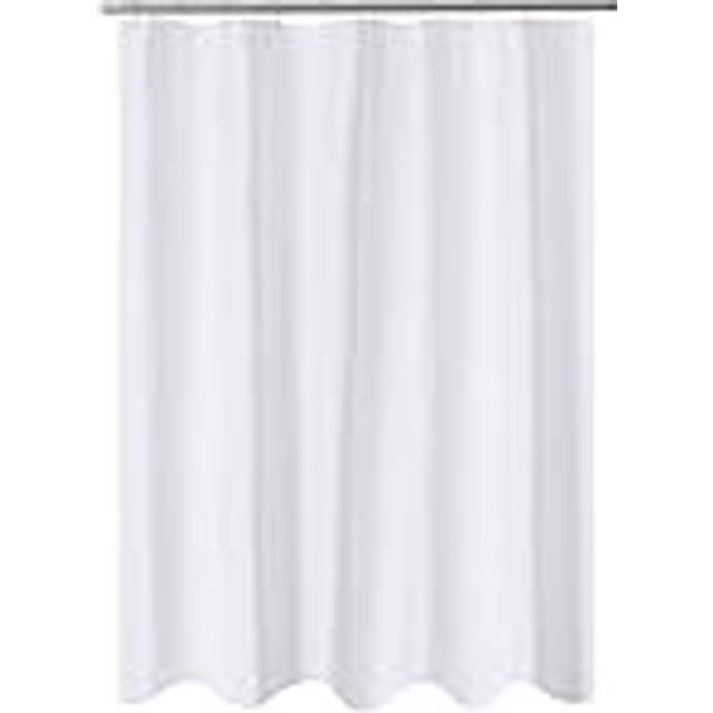 N&Y HOME Fabric Shower Curtain Liner 60 x 72 inches Bath Stall Size  Hotel Quality  Washable  Water Repellent  White Bathroom Curtains with Grommets