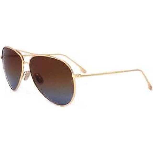 Victoria Beckham Brick, Blue Pilot Ladies Sunglasses VB203S 721 62 - Red (OS)