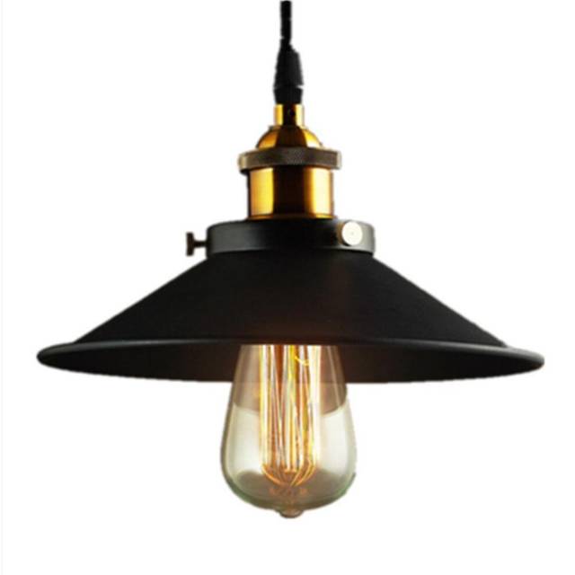 Country Industrial Style Retro Wall Lamp Double Head Black Umbrella Head Wall Lamp