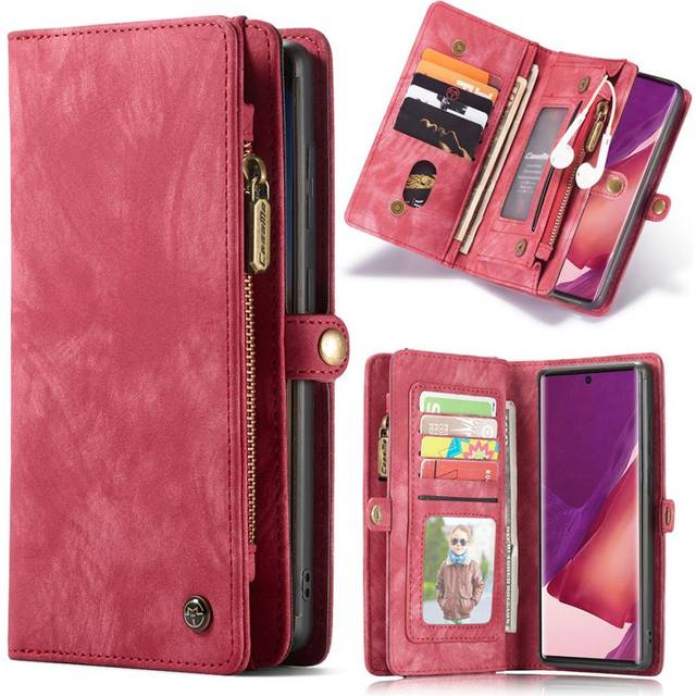 CaseMe Samsung Galaxy Note 20 Ultra fodral med blixtlås - Röd