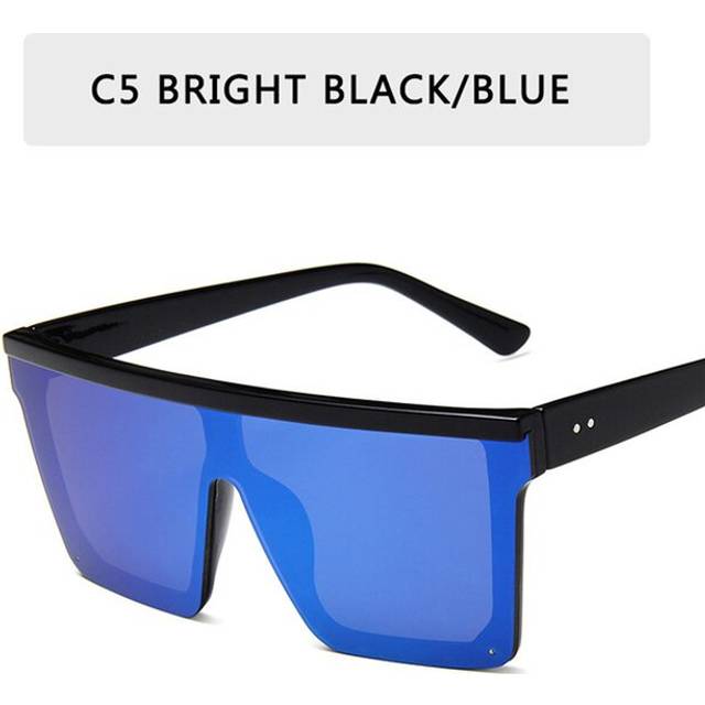 2023 Square Sunglasses Women Luxury Vintage Brand Design Sun glasses Big Frame Mirror Red Purple Eyewear UV400