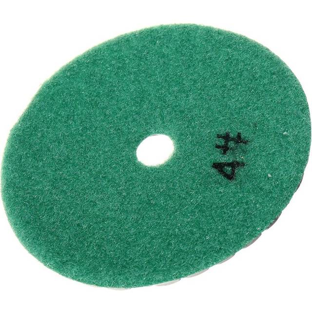 (Green) 100mm Diamond Polishing Pad Dry Sanding Disc for Marble Concrete Granite Glass