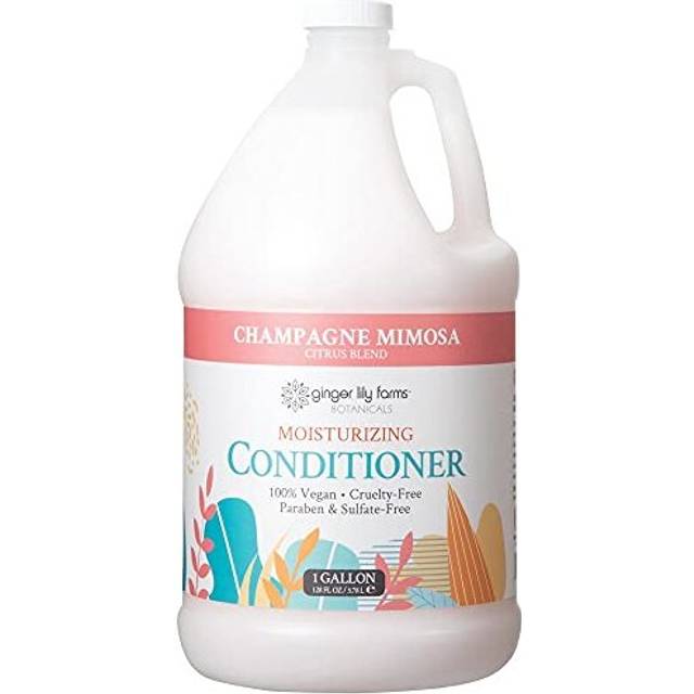 Ginger Lily Farms Botanicals Moisturizing Conditioner for Dry Hair  Champagne Mimosa  100% Vegan & Cruelty-Free  Citrus Blend Scent  1 Gallon (128 fl