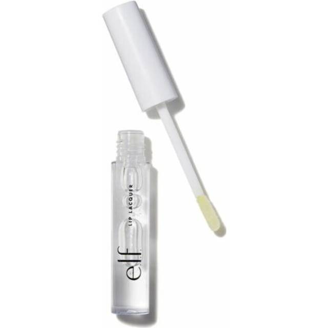 Elf lip gloss in clear, lip lacquer moisturising shiny non-sticky & long lasting