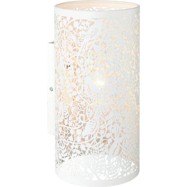 Dimming LED Wall Light Pretty Ivory Birds Steel Shade Modern Metal Lamp Fitting