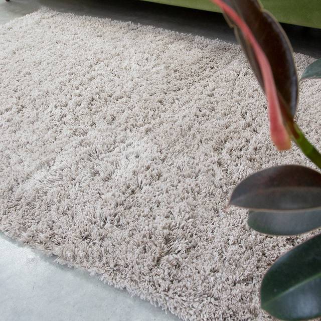 Super Soft Luxury Beige Shaggy Runner Rug - Aspen - 60cm x 240cm Runner