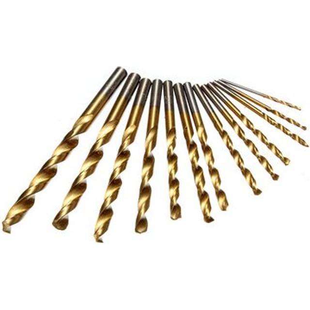 2 Set  1.5-6.5mm HSS Titanium Twist Drills Set Straight Shank Spiral Drill