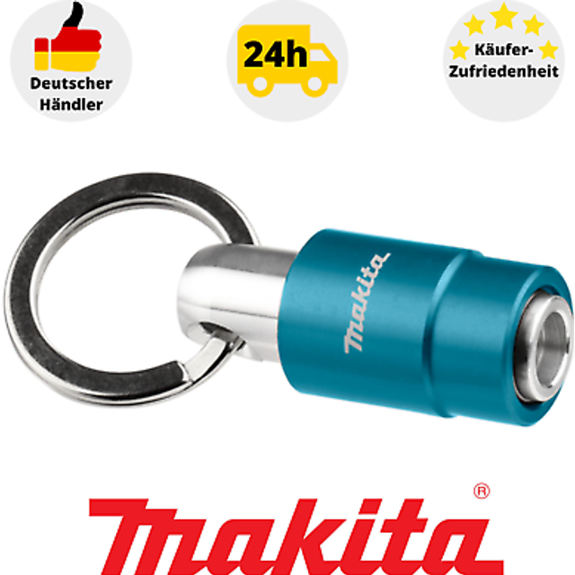 "Makita B-54411 Impact Screwdriver Push Fit Bit Holder 1/4"" Catcher Key Ring"