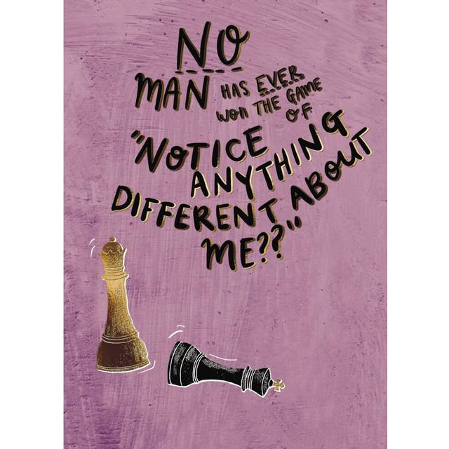 Notice Anything Different About Me Funny Birthday Greeting Card LMAO Humour Cards