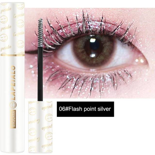 Diamond Glitter Mascara Waterproof Fast Dry Eyelashes Curls Extension Eye Makeup Disco Party Stage Effect Shiny Color Mascara