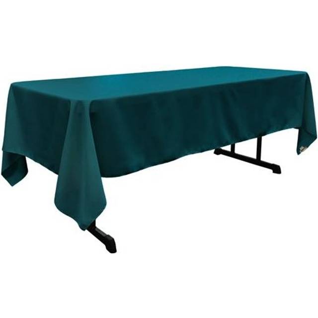 TCpop60x108-TealDrkP82 Polyester Poplin Rectangular Tablecloth, Dark Teal - 60 x 108 in.