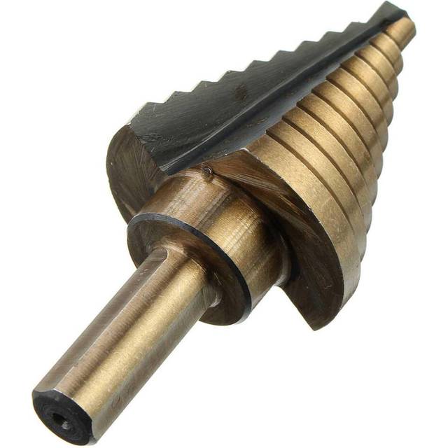 1/4 to 1-3/8 Inch HSS Cobalt Step Drill Bit Universal Shank Multiple Hole