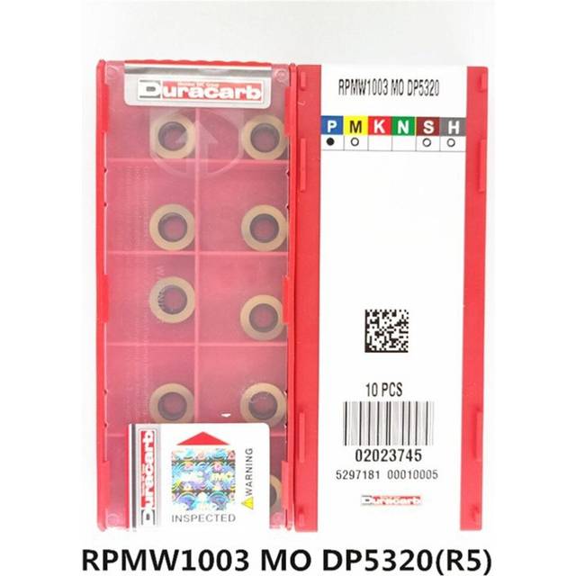 (RPMW1003 MO DP5320(R5)) Milling Blade Large R0.8 R5 R6 Small R0.8 Milling Cutter CNC Carbide Milling Insert