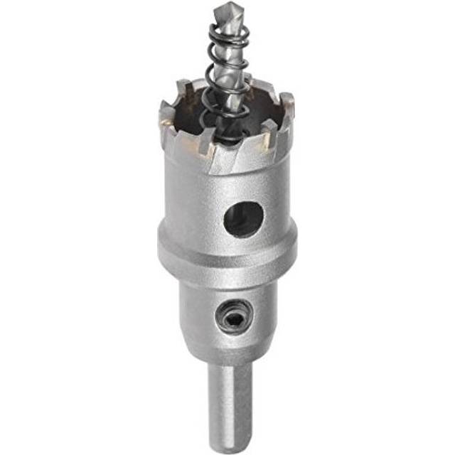 Carbide Hole Saw Drill Bit, 27mm Hole Cutter for Stainless Steel Alloy Cast Iron Copper Metal Sheet, with Limit Step