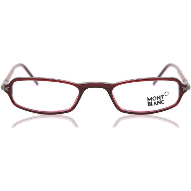 Montblanc MB0261 069 Men&#39;s Eyeglasses Burgundy Size 48 (Frame Only) - Blue Light Block Available - Shiny Bordeaux (48)