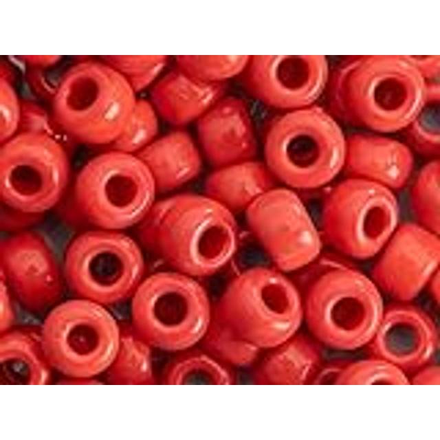 Miyuki Round Rocaille Seed Beads Size 6/0 Opaque Red Approx 20 Grams in 5 Inch Tube