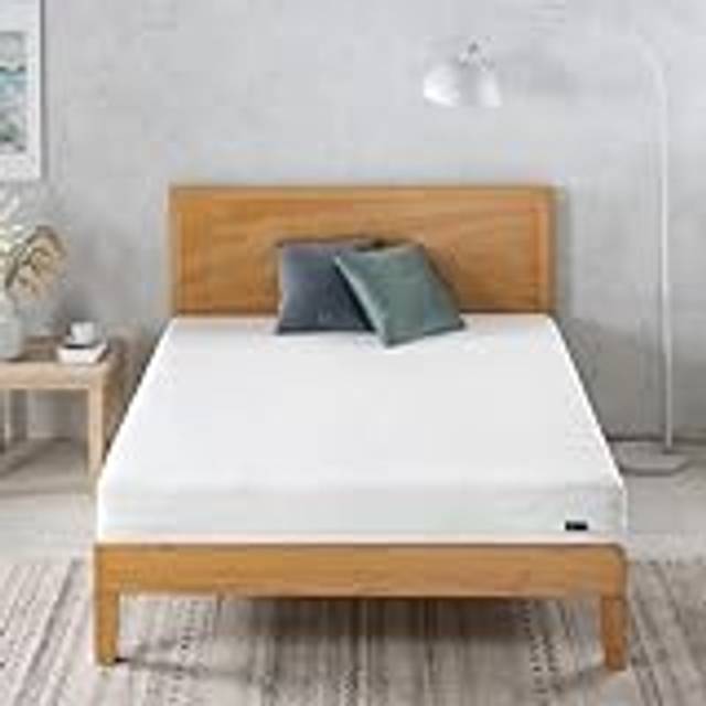 ZINUS Comfort Cut skummadrass, 140 x 190 cm, höjd 16 cm, rullmadrass med tvättbart överdrag upp till 40 °C, OEKO-TEX, vit