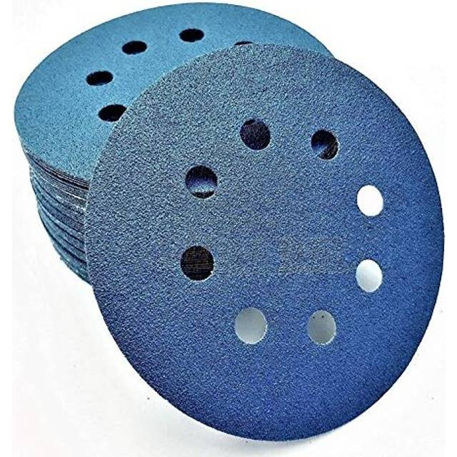 60Pcs 125mm Sanding Discs, 120/180 /240/320 /400/600 Grit 8 Hole 5 Inch Round Sanding Pads, Hook and Loop Wet and Dry Sandpaper for Random Orbital and
