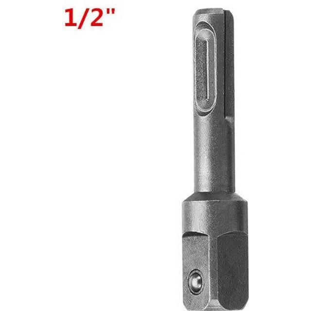 (3/8) 1/4 3/8 1/2 Inch SDS Socket Driver Adapter Drive Bit Drill Adapter Extension Adapter