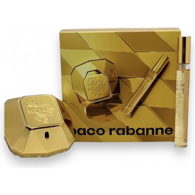 Paco Rabanne Lady Million Eau de Parfum Spray 50ml with Bonus 10ml Travel Spray