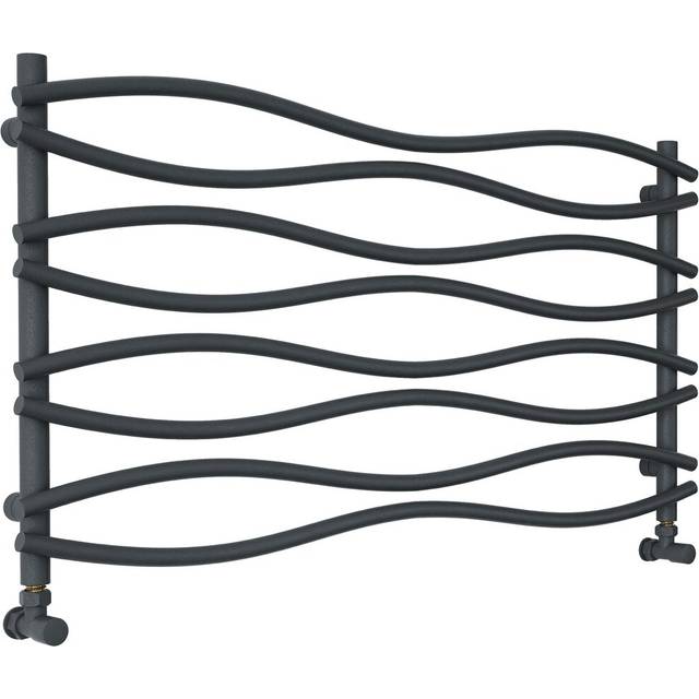 Henn Horizontal Designer Towel Rail - Anthracite (63.5cm H X 120cm W X 12cm D)