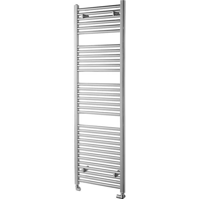 Curved Wall-Mounted Heated Towel Rail - Silver;Silver;Silver;Silver;Silver;Silve (160cm H x 45cm W x 8.8cm D)
