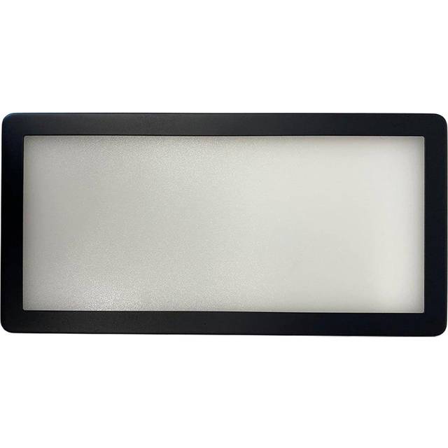 (6 Lights & Driver) MATT BLACK Low Profile Under Cabinet Light & Driver - Warm White Diffused LED