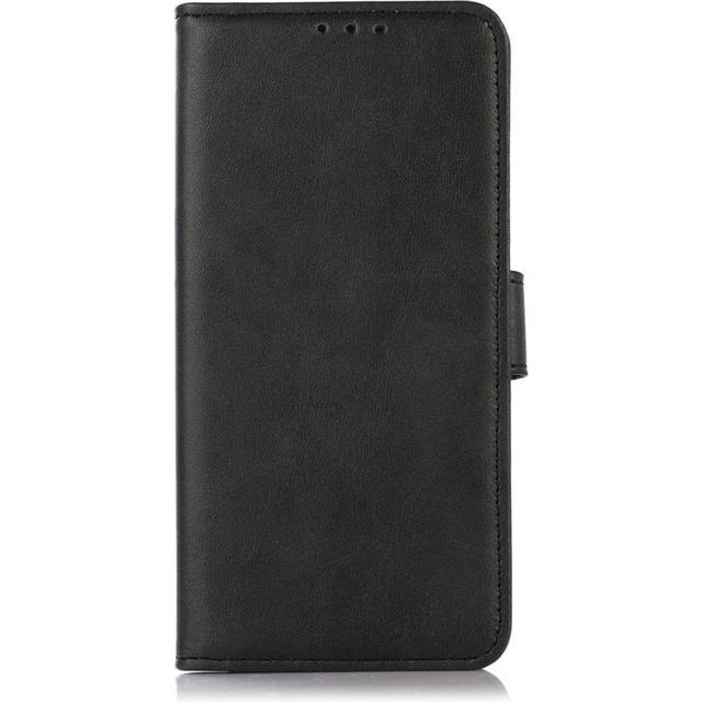 OnePlus 10T Läder Plånboksfodral med Magnetlås - Svart