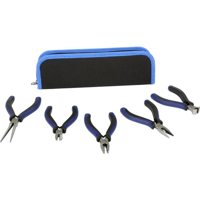 Halfords 5 Piece Mini Pliers Set With Pouch