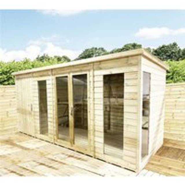 3 x 6 Double Door Apex Plastic Shed with Skylight Roofing - Light Grey - One Size