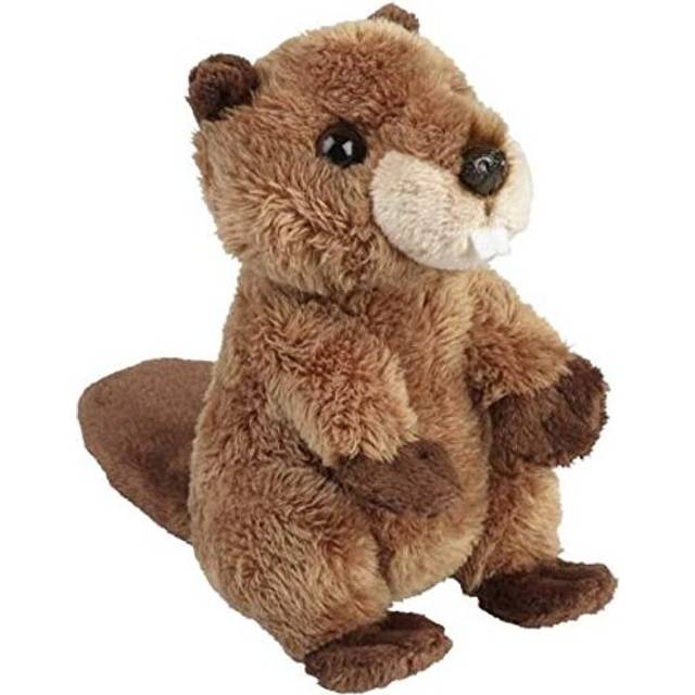 Beaver Cuddly Soft Toy Animal - Brown