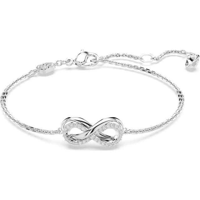 Swarovski Hyperbola Infinity Rhodium Plated Bracelet - Silver - 19.5cm