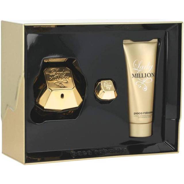 Paco Rabanne Lady Million Gift Set 80ml EDP + 100ml Body Lotion + 5ml EDP