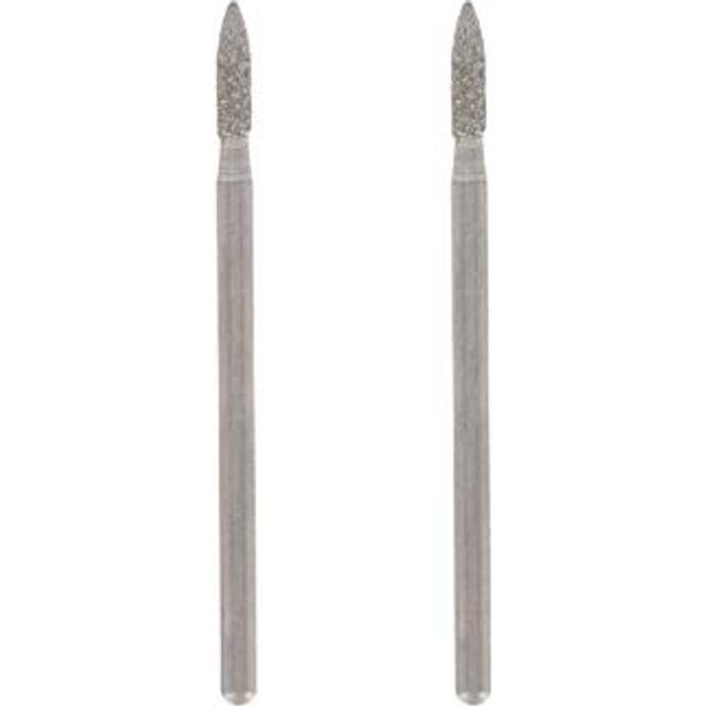 Dremel 7144 Diamond Wheel Points, Accessory Set 2-pack with 2.4 mm Bits for Engraving, Carving and Cutting