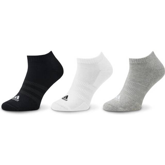 adidas Performance Pack of 3 Lowcut Cushioned Socks - Grey