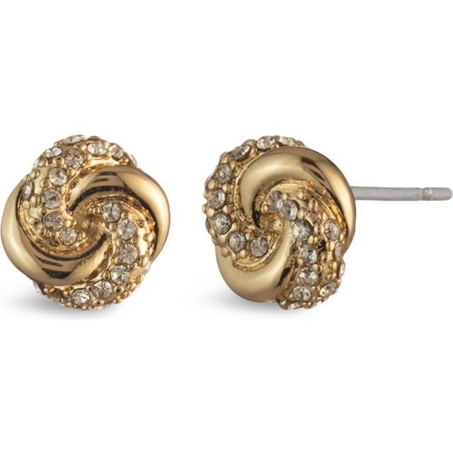 Lauren Ralph Lauren Pave Glass Knot Stud Earrings, Gold