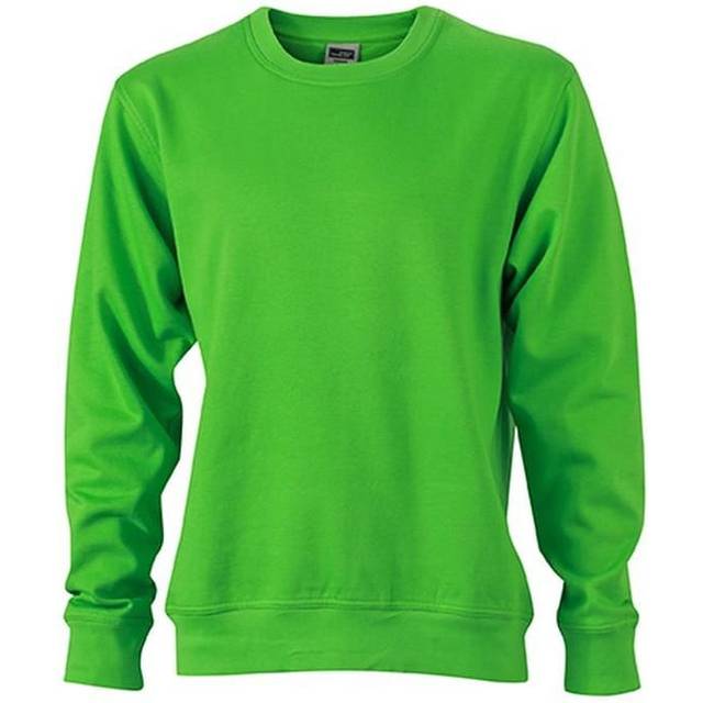 (5XL, Lime Green) James and Nicholson Unisex Workwear Sweatshirt