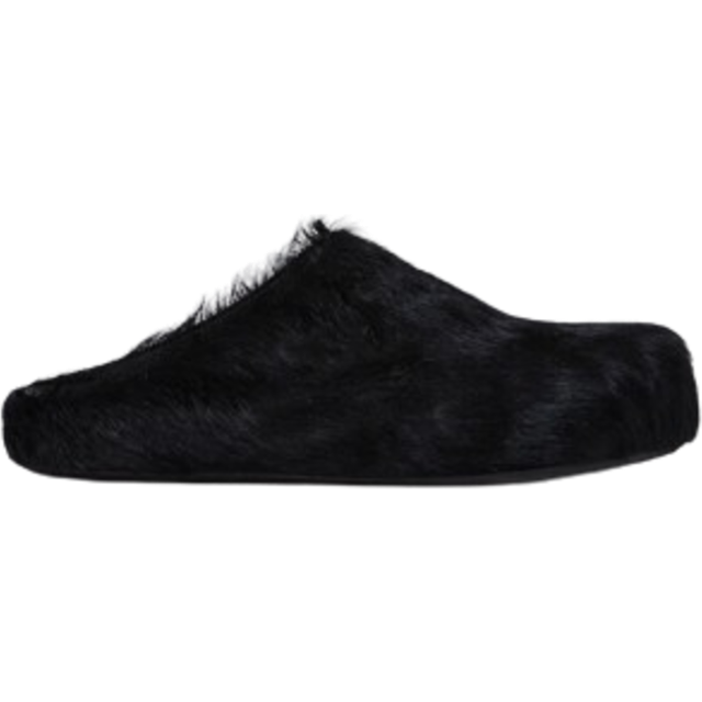 Marni, Mules, male, Black, 10 UK, Raffia Slip-Ons Round Toe Design