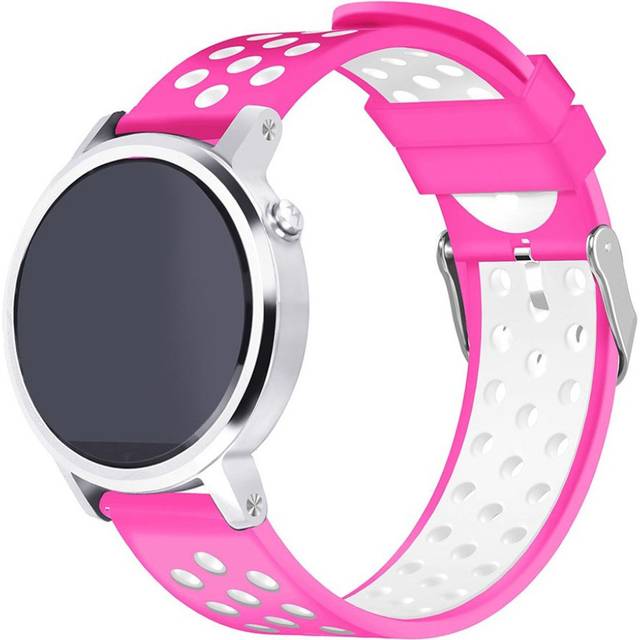 Huami Amazfit Stratos 2 klockarmband silikon rostfri stål vattentät mjuk - Rosenröd och vit