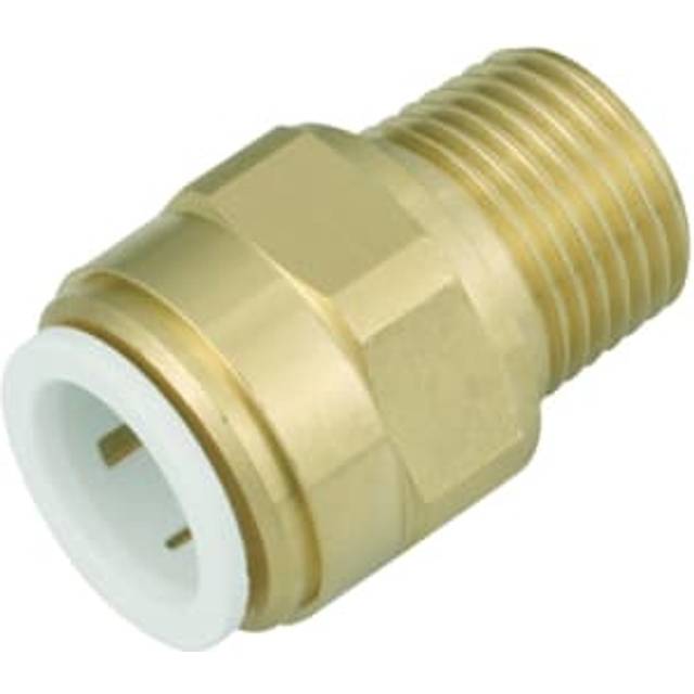 JG Speedfit Cylinder Connector 15 x 1/2" in Gold Plastic